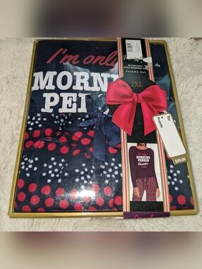 PJ'S 'I'm only a Morning Person' Plush Pajama Set - 2XL